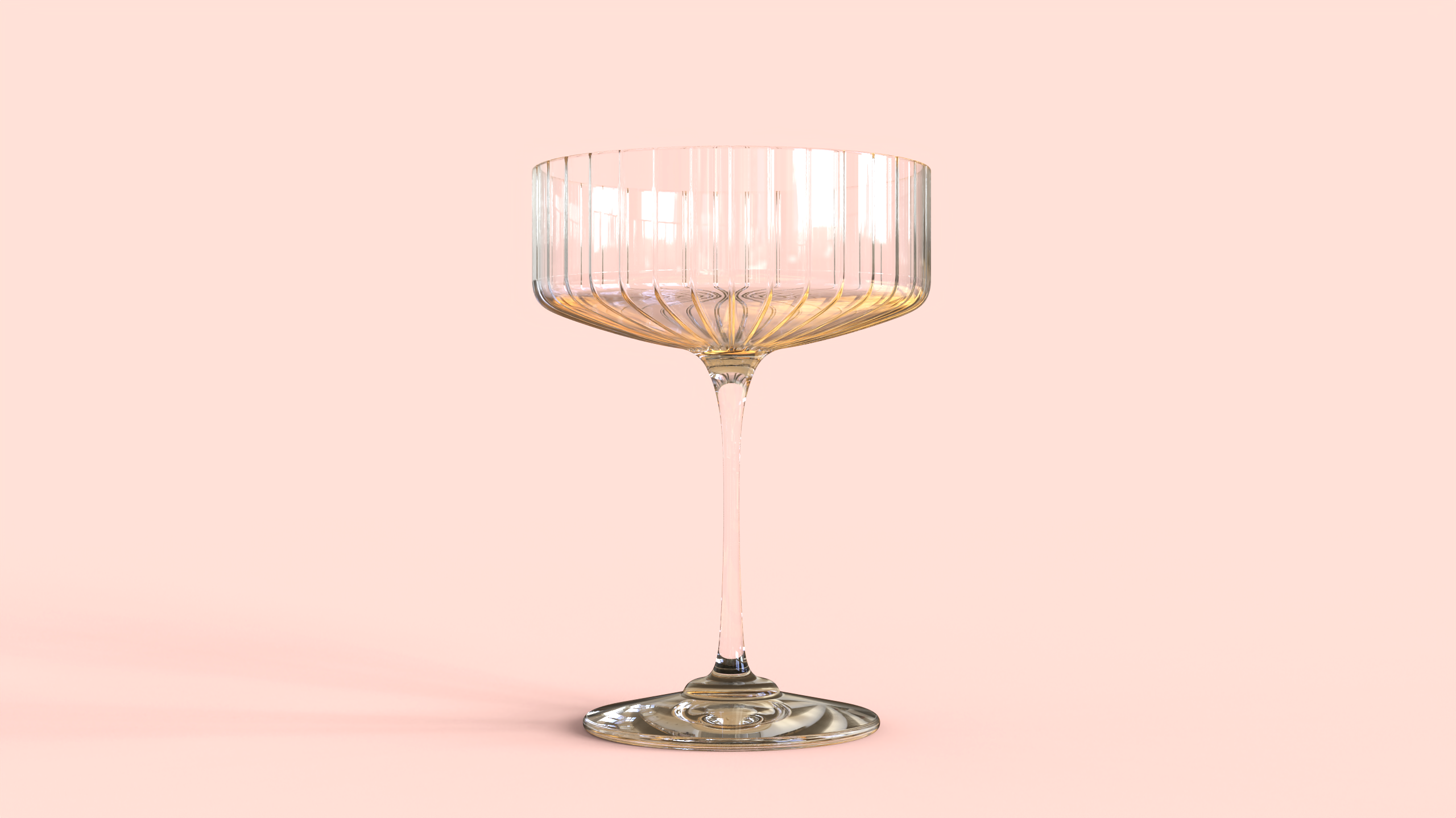 脊形跑车香槟酒杯